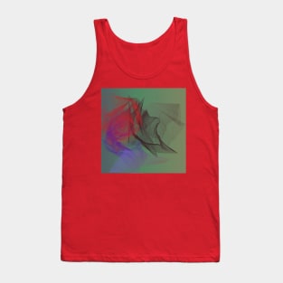 red black blue abstract Tank Top